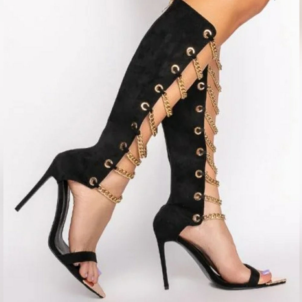 Akira/Azalea Wang: "Keep It Real Stiletto Sandal"